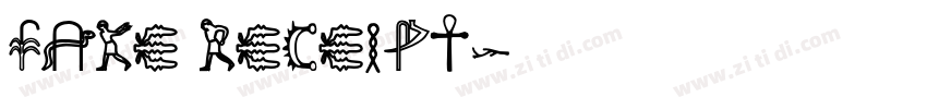 fake receipt字体转换
